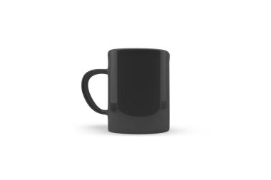 Emaye Kupalar Mock-up beyaz arka plan üzerinde izole. 3d render.