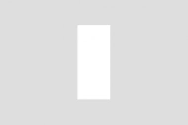 Dl Flyer Mock-Up. Yumuşak gri arka plan üzerinde Boş El İlanı Broşürü. 3d render.