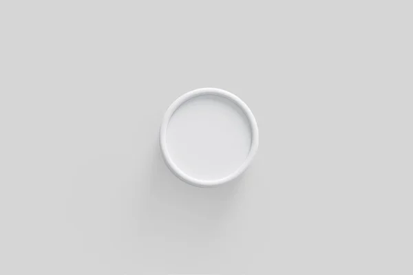 ホワイトペーパーチューブ缶モックアップ 3Dレンダリング — ストック写真