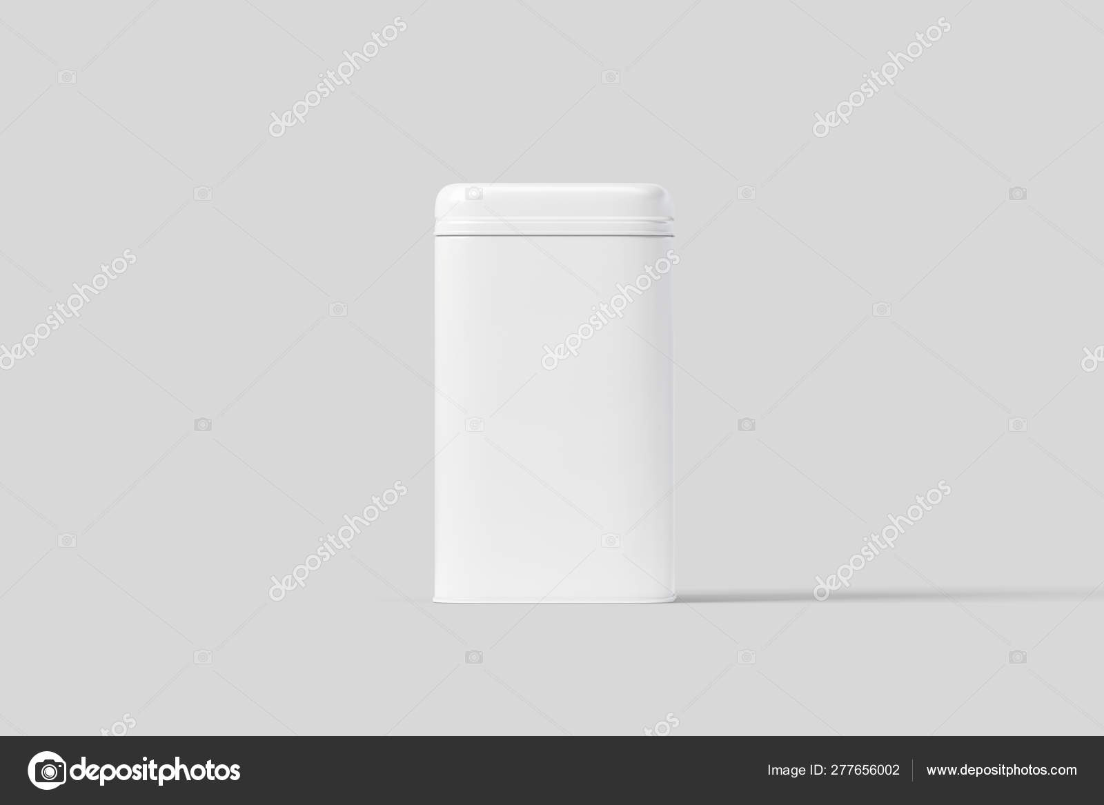 Download Blank Square Tall Tin Box Food Container Mock Rectangular Glossy Stock Photo Image By C Sabirio Mail Ru 277656002