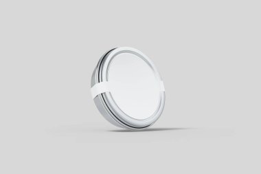 Tin Can Yemek için halka çekme ile mock up. Tasarım ve marka için hazır. Gerçekçi photo.3d render. Boş etiket