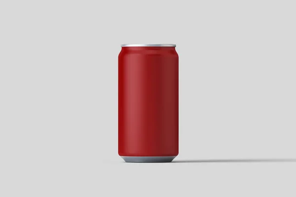 Realistisch Kan Voor Bier Frisdrank Limonade Sap Energiedrank Lege Met — Stockfoto