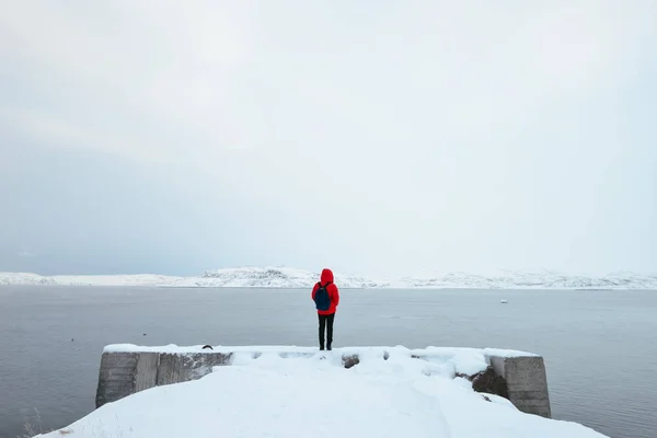 Arktik Okyanusu tarafından duran tek genç kadın