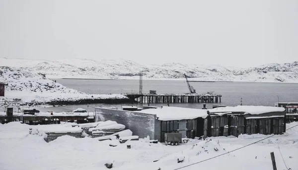 Muelle de Rusia en el océano Ártico — Foto de Stock