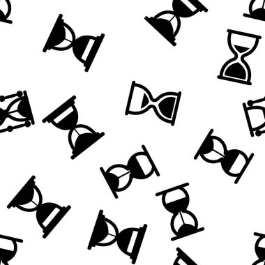 Kum saati Simge Seti Vektör Dikişsiz Desen