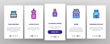 Spor Beslenme Vektör Onboarding