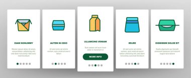 Takeout Gıda Vektör Onboarding