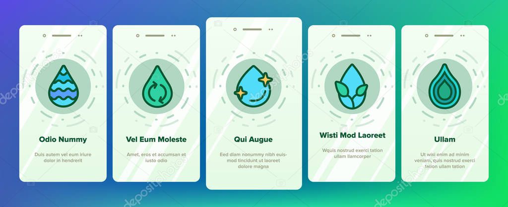 Water Drop Vector Onboarding