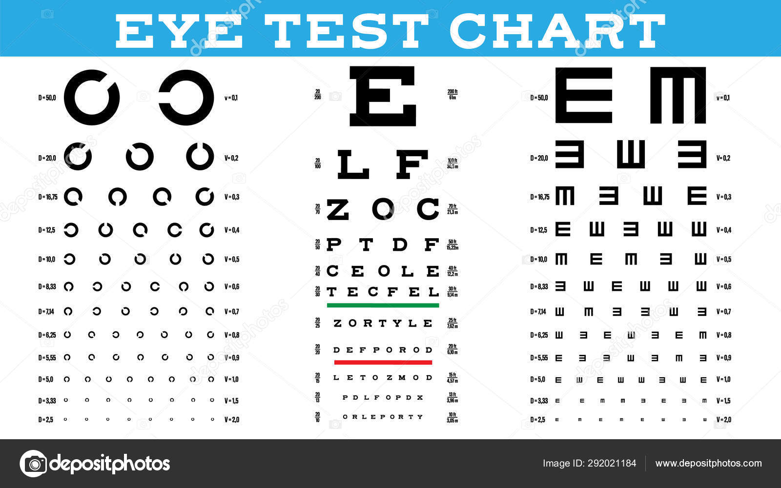 Glaucoma Eye Test Chart