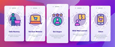 Alıcı Elements Onboarding Vektör