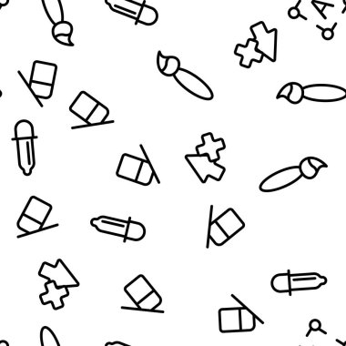 Tasarım Araçları Vektör Dikişsiz Desen