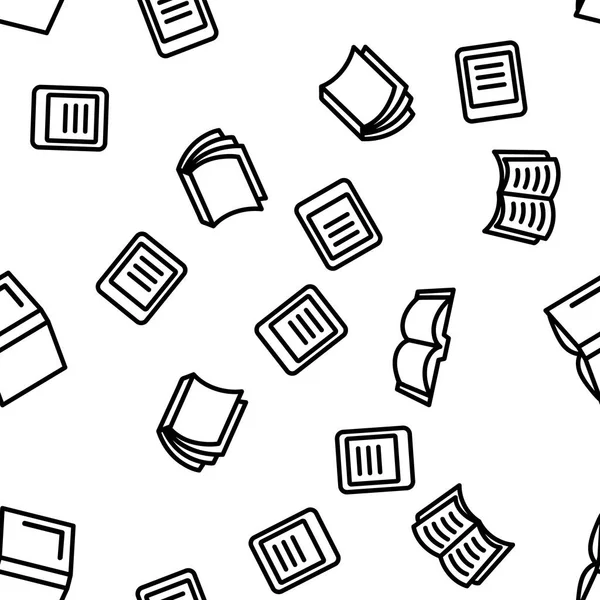 Bibliothèque livre Seamless Pattern Vector — Image vectorielle