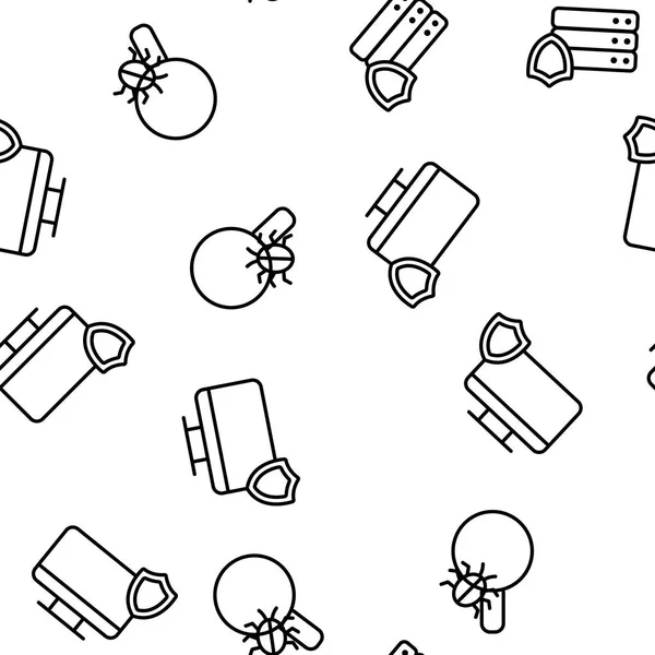 Siber Güvenlik Vektör Sorunsuz Desen