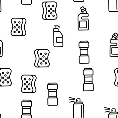 Dezenfektan, Antibakteriyel Madde Vektör Dikişsiz Desen