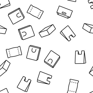 Ambalaj Tipleri Vektör Dikişsiz Desen