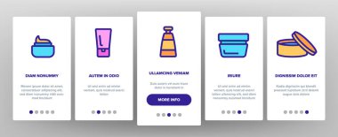 Sağlıklı Krem Elementleri Vektörü