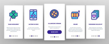 Kumarhane Rengi Oynat Elementleri Vektörü