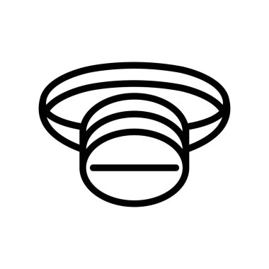 Bel çantası yuvarlak stil ikon vektörü. Bel çantası yuvarlak stil işareti. izole edilmiş sınır sembolü çizimi