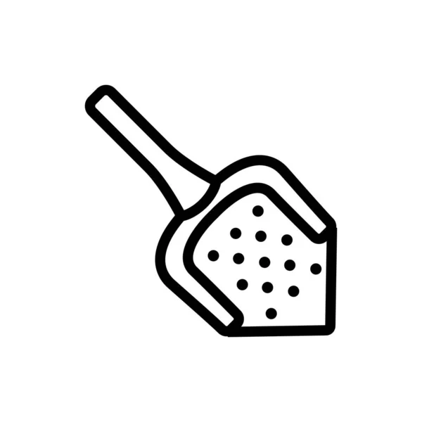 Tamis Accessoire Cuisine Icône Vecteur Tamis Signe Accessoire Cuisine Illustration — Image vectorielle