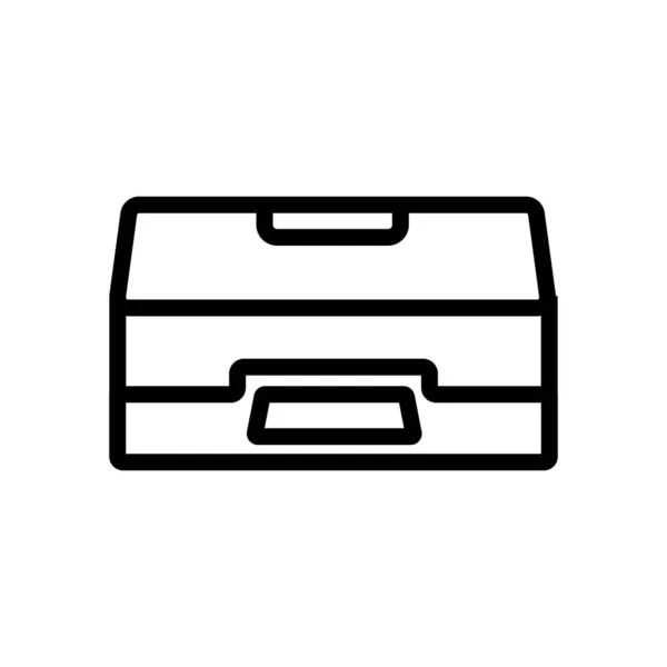 Scanner Matériel Bureau Icône Vecteur Scanner Matériel Bureau Signe Illustration — Image vectorielle