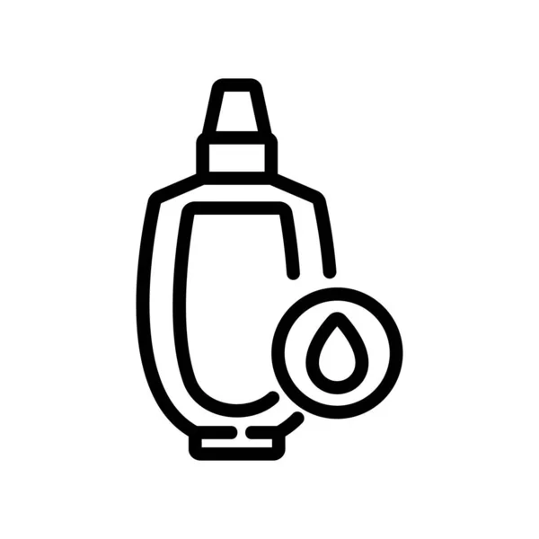 Вектор Значка Жидкой Бутылки Тела Жидкий Знак Уходу Телом Иллюстрация — стоковый вектор