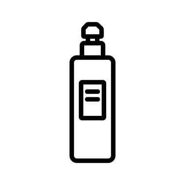 Makyaj cilt bakımı sıvı ikon vektörünü kaldırır. Makyaj cilt temizleme sıvısı işareti. izole edilmiş sınır sembolü çizimi