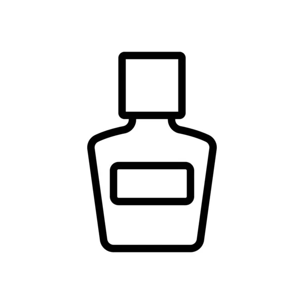Вектор Піктограми Пляшки Макіяжу Знак Пляшки Макіяжу Ізольована Символьна Ілюстрація — стоковий вектор