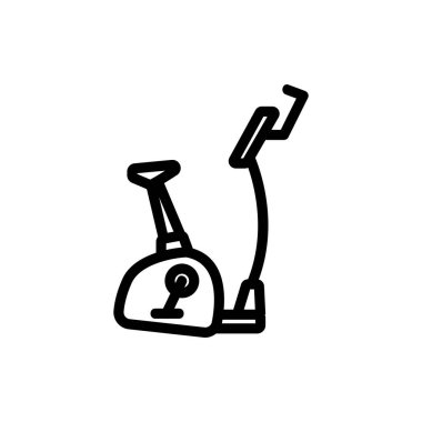 Spor bisikleti sabit spor aleti ikon vektörü. Spor bisikleti sabit spor aleti tabelası. izole edilmiş sınır sembolü çizimi