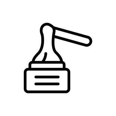 sıvı balmumu ikon vektörü. sıvı balmumu işareti. izole edilmiş sınır sembolü çizimi