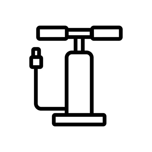 泵车附件图标矢量 泵车附件标志 孤立等高线符号图解 — 图库矢量图片