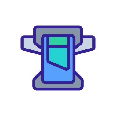 kemer cüzdanı ikon vektörü. Kemer cüzdanı işareti. izole edilmiş renk gösterimi