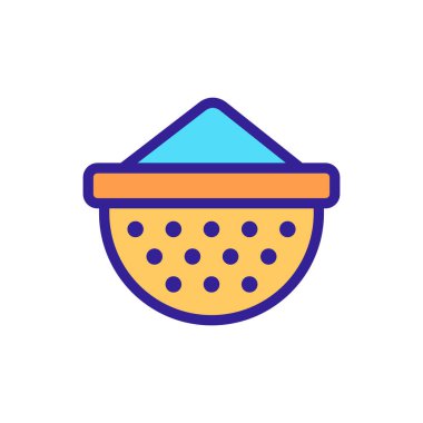 Mutfak aletleri ikon vektörü. Mutfak aletleri tabelası. izole edilmiş renk gösterimi