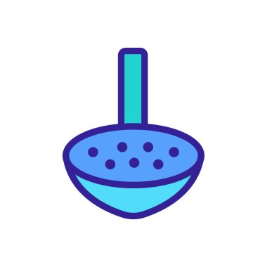 Simge vektörü pişirmek için elek. Pişirme işareti için elek. izole edilmiş renk gösterimi