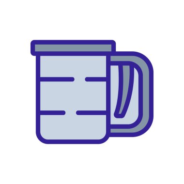 Un simgesi vektörüyle elek. Un işaretiyle elek. izole edilmiş renk gösterimi