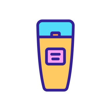 Makyaj çıkarıcı krem ikon vektörü. Makyaj çıkarıcı krem işareti. izole edilmiş renk gösterimi