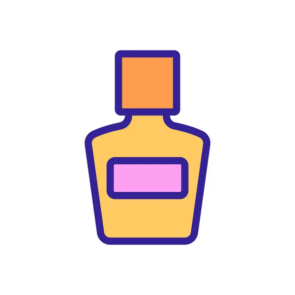 Make Lotion Fles Pictogram Vector Make Lotion Fles Teken Geïsoleerde — Stockvector