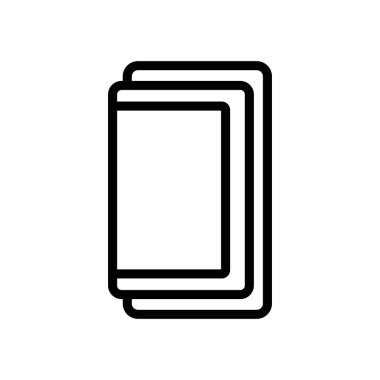 Cüzdan deri malzeme ikon vektörü. Cüzdan deri levhası. izole edilmiş sınır sembolü çizimi