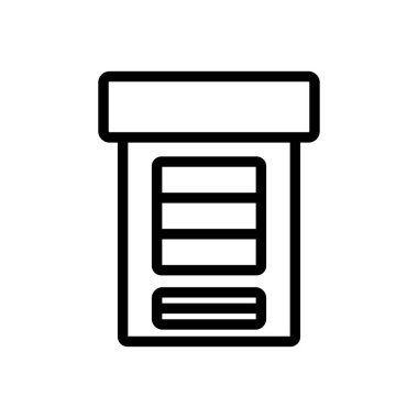 yiyecek otomatı satıcısı ikon vektörü. Yiyecek satan otomatçı tabelası. izole edilmiş sınır sembolü çizimi