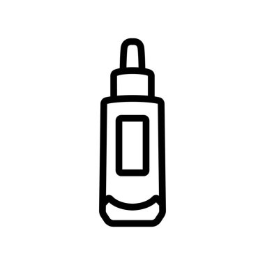 Vitamin serumu ikon vektörü. Vitamin serumu işareti. izole edilmiş sınır sembolü çizimi