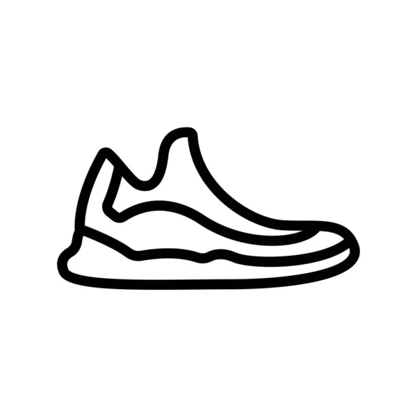 Corriendo Vector Icono Zapato Señal Zapato Corriendo Ilustración Símbolo Contorno — Archivo Imágenes Vectoriales