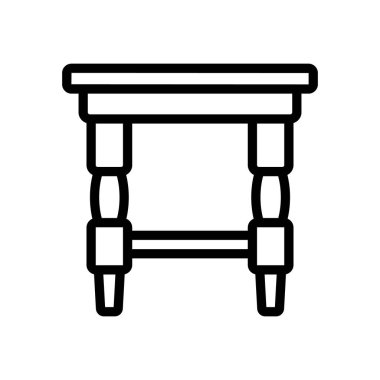 gece standı raf simgesi vektörü. Gece standı tabelası. izole edilmiş sınır sembolü çizimi