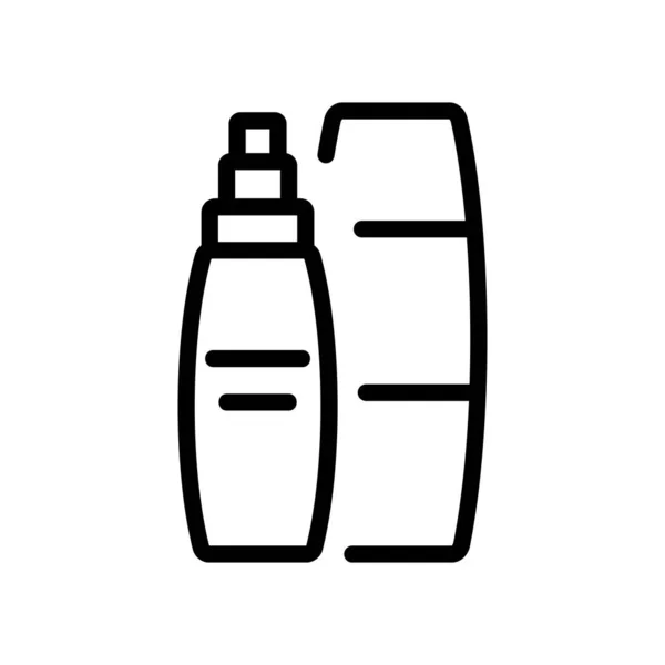 Suero Botellas Cosméticas Vector Icono Signo Botellas Suero Cosmético Ilustración — Archivo Imágenes Vectoriales