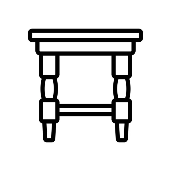 夜间货架图标矢量 夜间立架标志 孤立等高线符号图解 — 图库矢量图片