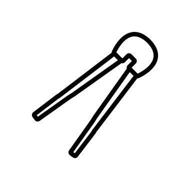 Suşi çubukları ikon vektörünü eğitmek. Suşi çubuğu eğitimi tabelası. izole edilmiş sınır sembolü çizimi