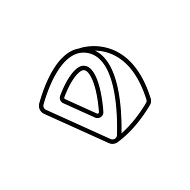 Çikolata dilimli ikon vektörü. Çikolata dilimlenmiş işaret. izole edilmiş sınır sembolü çizimi