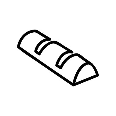 Çikolatalı tatlı ikon vektörü. Çikolatalı tatlı tabelası. izole edilmiş sınır sembolü çizimi