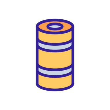 Yoga minderi araç simgesi vektörü. Yoga minderi yuvarlanmış araç işareti. izole edilmiş renk gösterimi