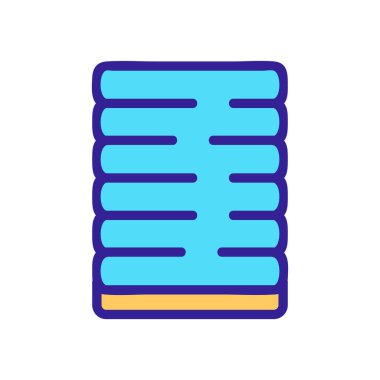 Egzersiz ikonu vektörü için yoga minderi. Egzersiz işareti için yoga minderi. izole edilmiş renk gösterimi