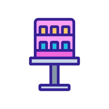 Antika otomat ikon vektörü. Antika otomat tabelası. izole edilmiş renk gösterimi