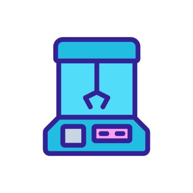 içecek otomatı buz suyu ikon vektörü. otomat buz suyu tabelası. izole edilmiş renk gösterimi